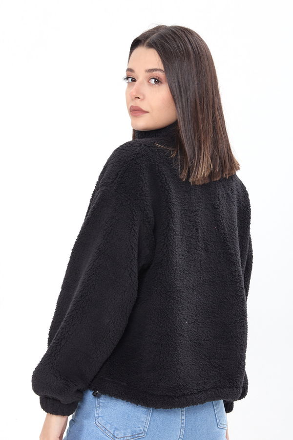 Peluş Sweat Siyah - 24001 SİYAH