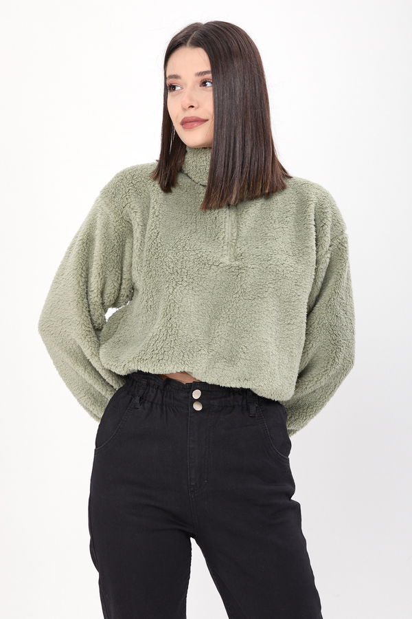 Peluş Sweat Yeşil - 24001