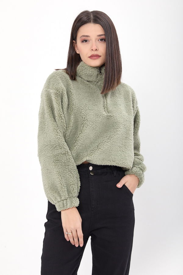 Peluş Sweat Yeşil - 24001