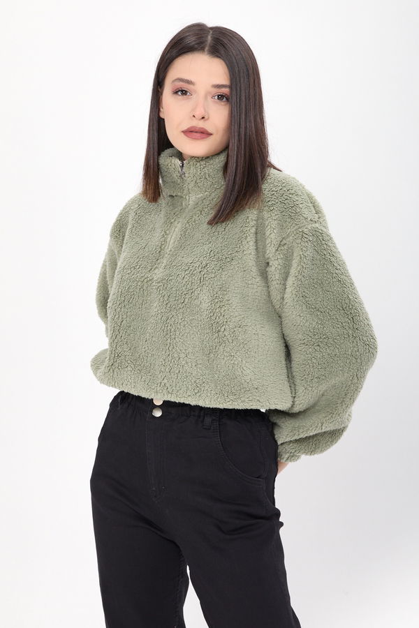 Peluş Sweat Yeşil - 24001