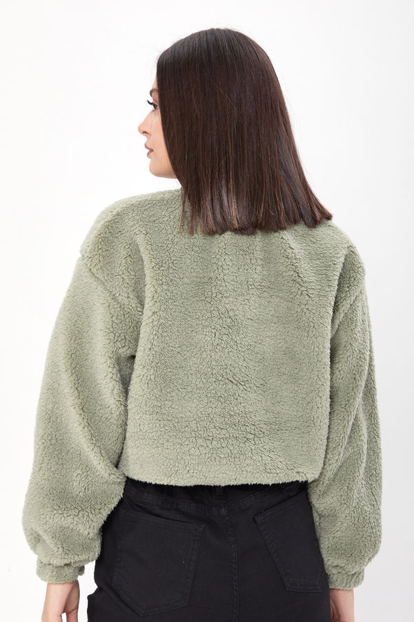 Peluş Sweat Yeşil - 24001