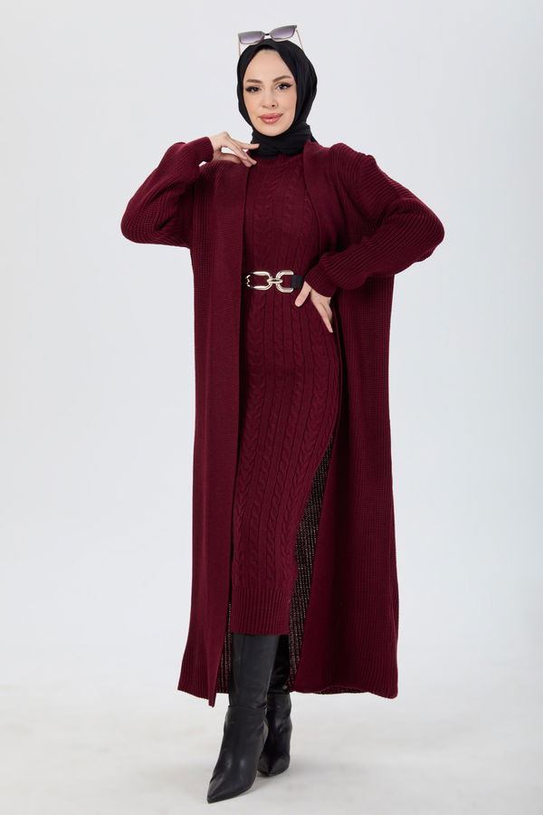 Triko İkili Takım Bordo - 24007 BORDO