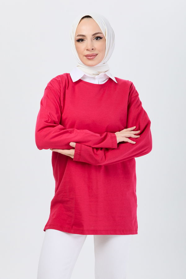 T-Shirt Kırmızı - 24189 Kırmızı