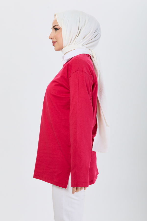 T-Shirt Kırmızı - 24189 Kırmızı