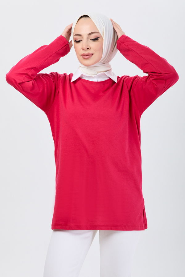 T-Shirt Kırmızı - 24189 Kırmızı