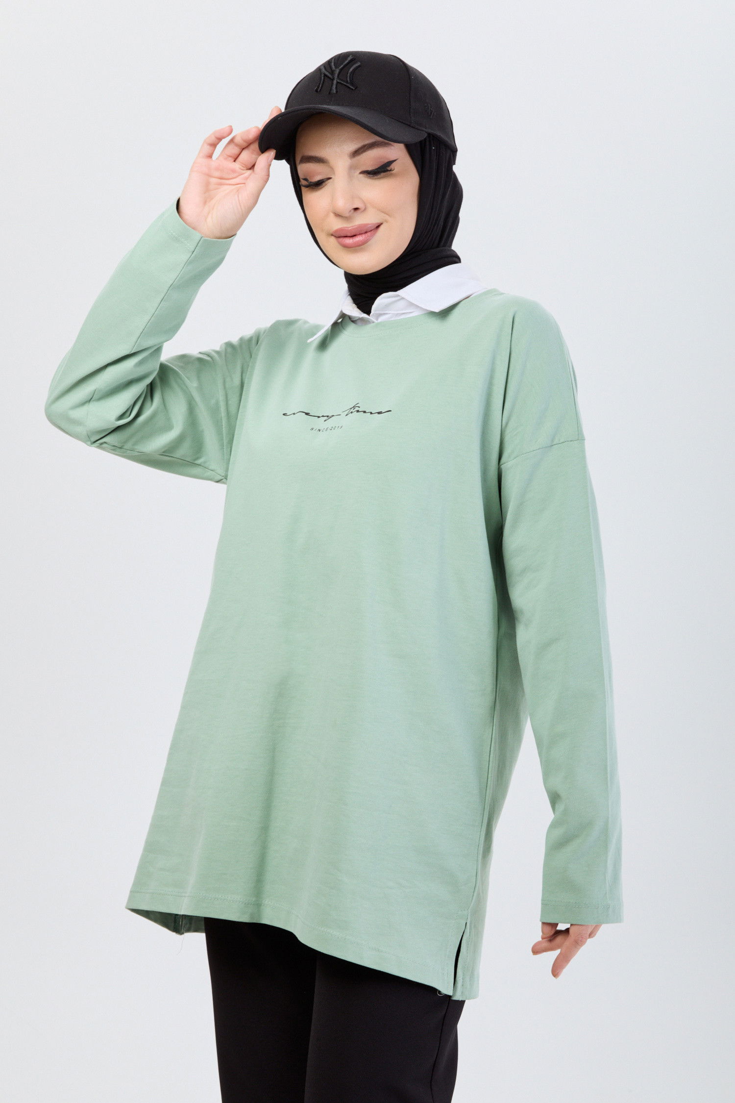 T-Shirt Yeşil - 24190 YEŞİL