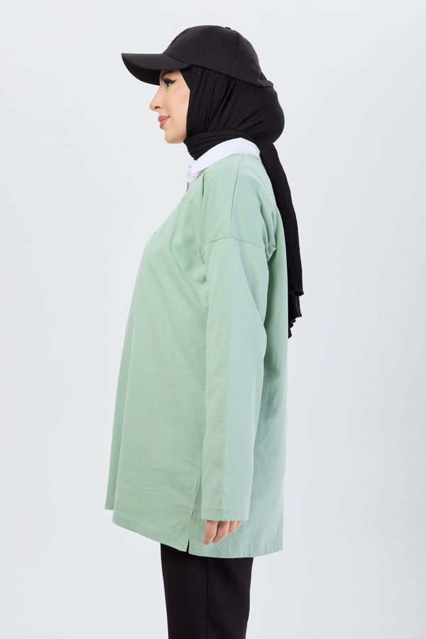 T-Shirt Yeşil - 24190 YEŞİL