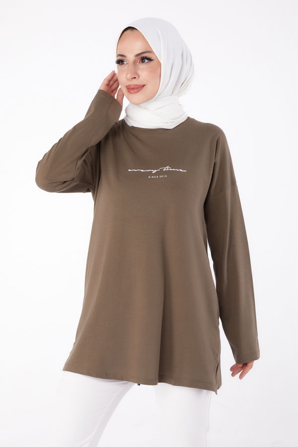 T-Shirt Haki - 24190 HAKİ
