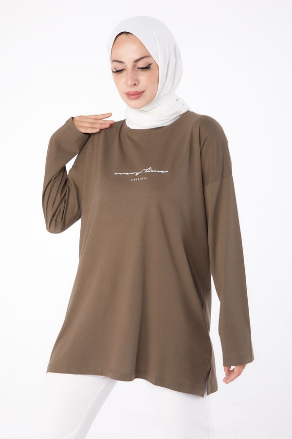 T-Shirt Haki - 24190 HAKİ