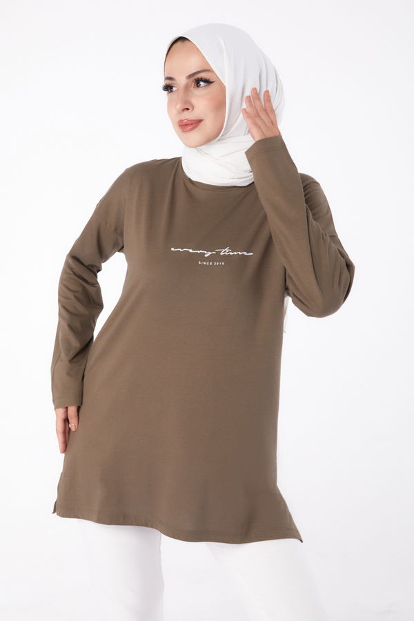 T-Shirt Haki - 24190 HAKİ