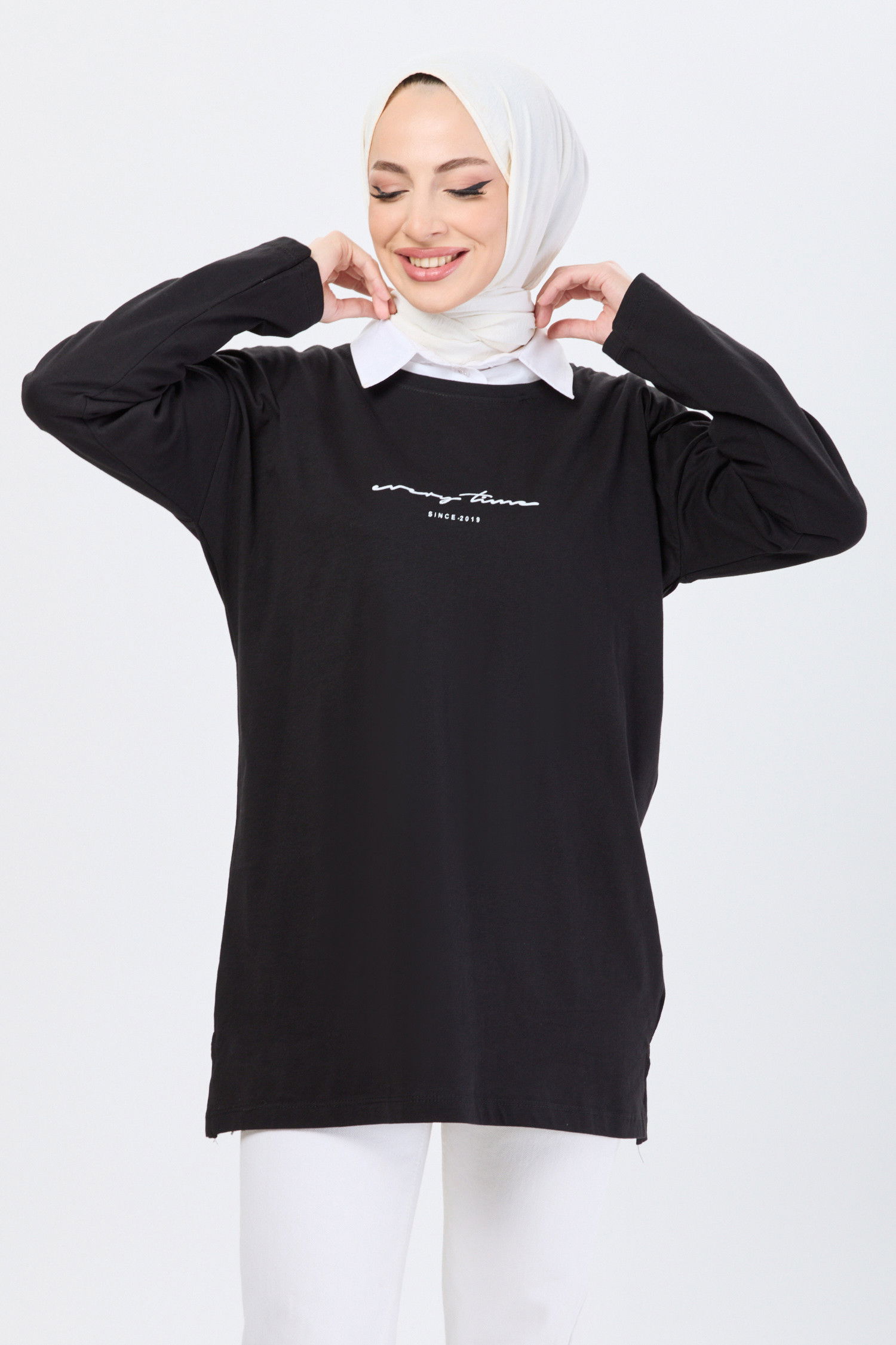 T-Shirt Siyah - 24190 SİYAH