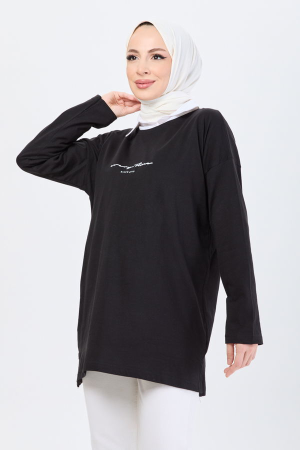 T-Shirt Siyah - 24190 SİYAH