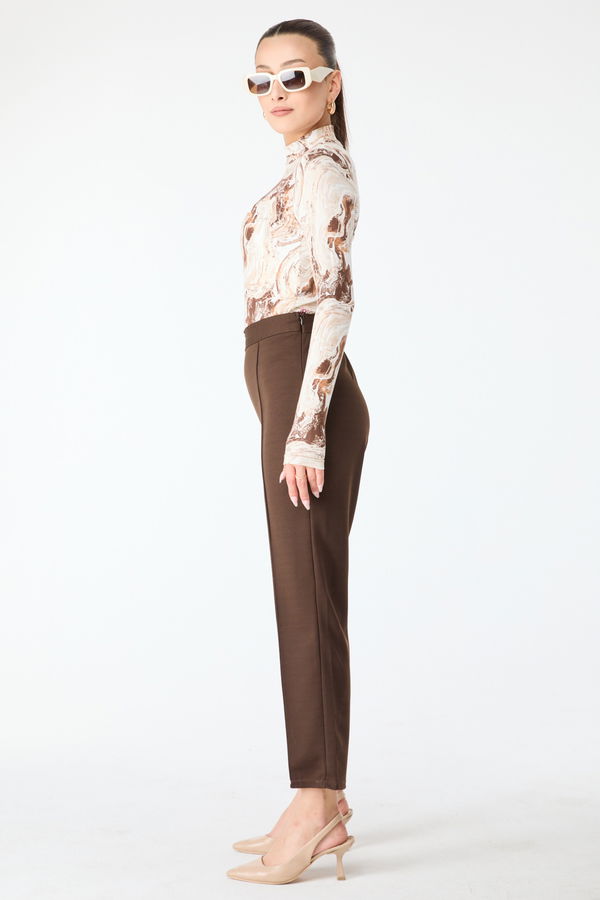 Kalem Pantolon Kahverengi - 24328 KAHVERENGİ