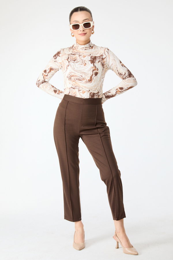 Kalem Pantolon Kahverengi - 24328 KAHVERENGİ