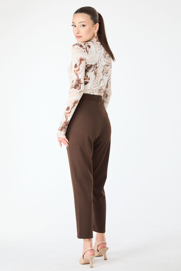 Kalem Pantolon Kahverengi - 24328 KAHVERENGİ