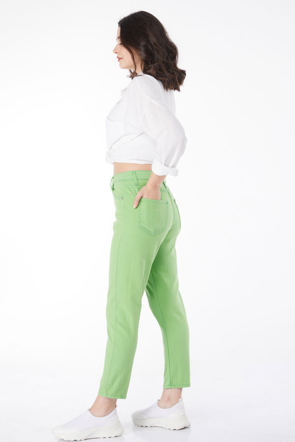 Dar Paça Pantolon Yeşil - 25184