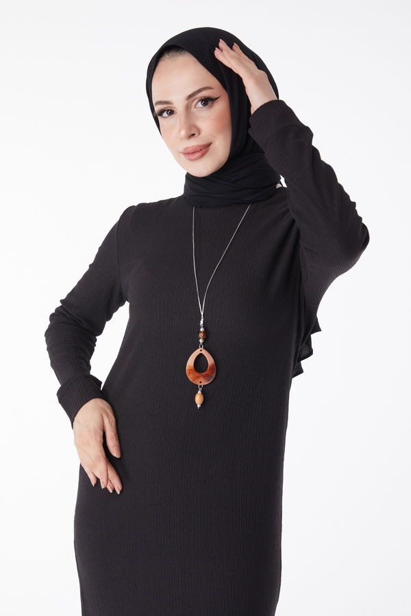 Kolyeli Ebise Siyah - 25213 SİYAH