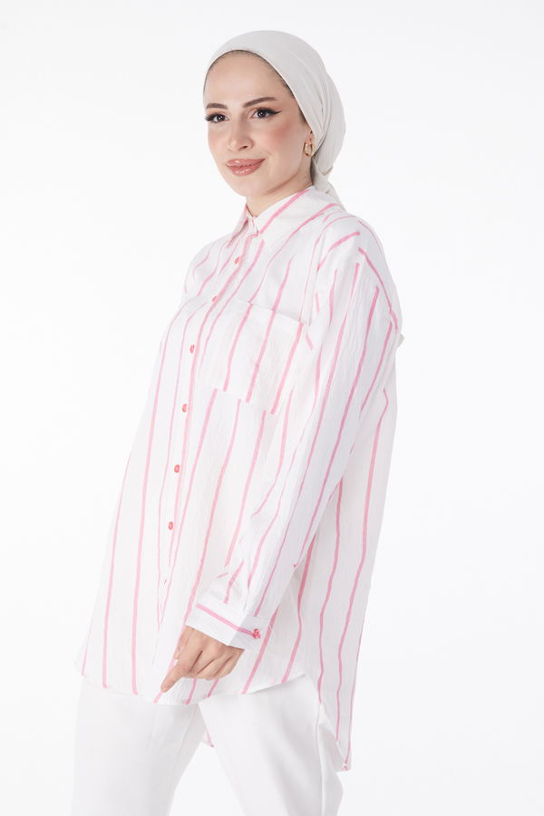 Tek Cepli Tunik Pembe - 25242