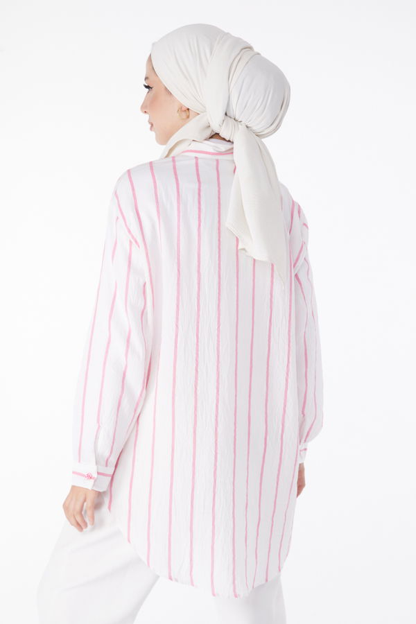 Tek Cepli Tunik Pembe - 25242