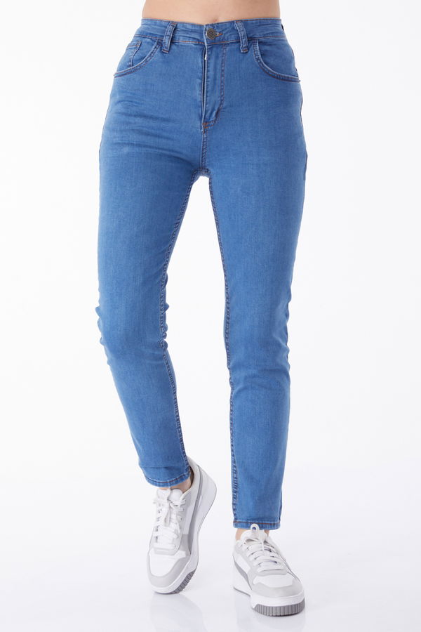 Dar Paça Kot Pantolon Mavi - 25247 MAVİ