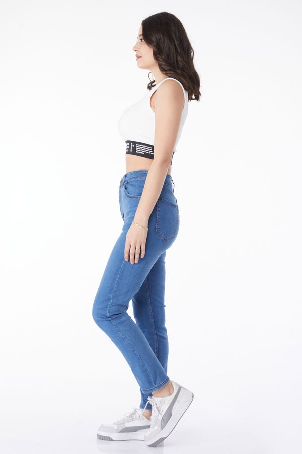 Dar Paça Kot Pantolon Mavi - 25247 MAVİ