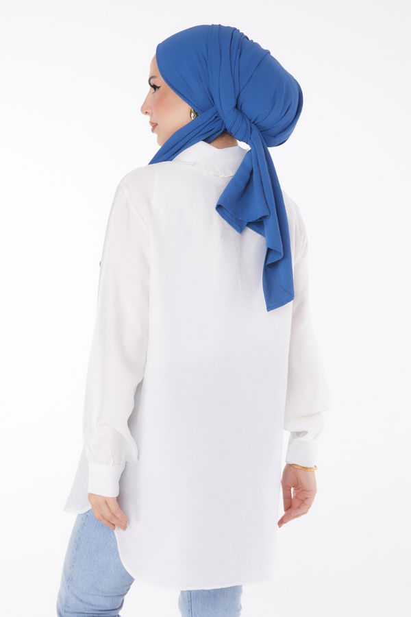 İp Detaylı Tunik Beyaz - 25835