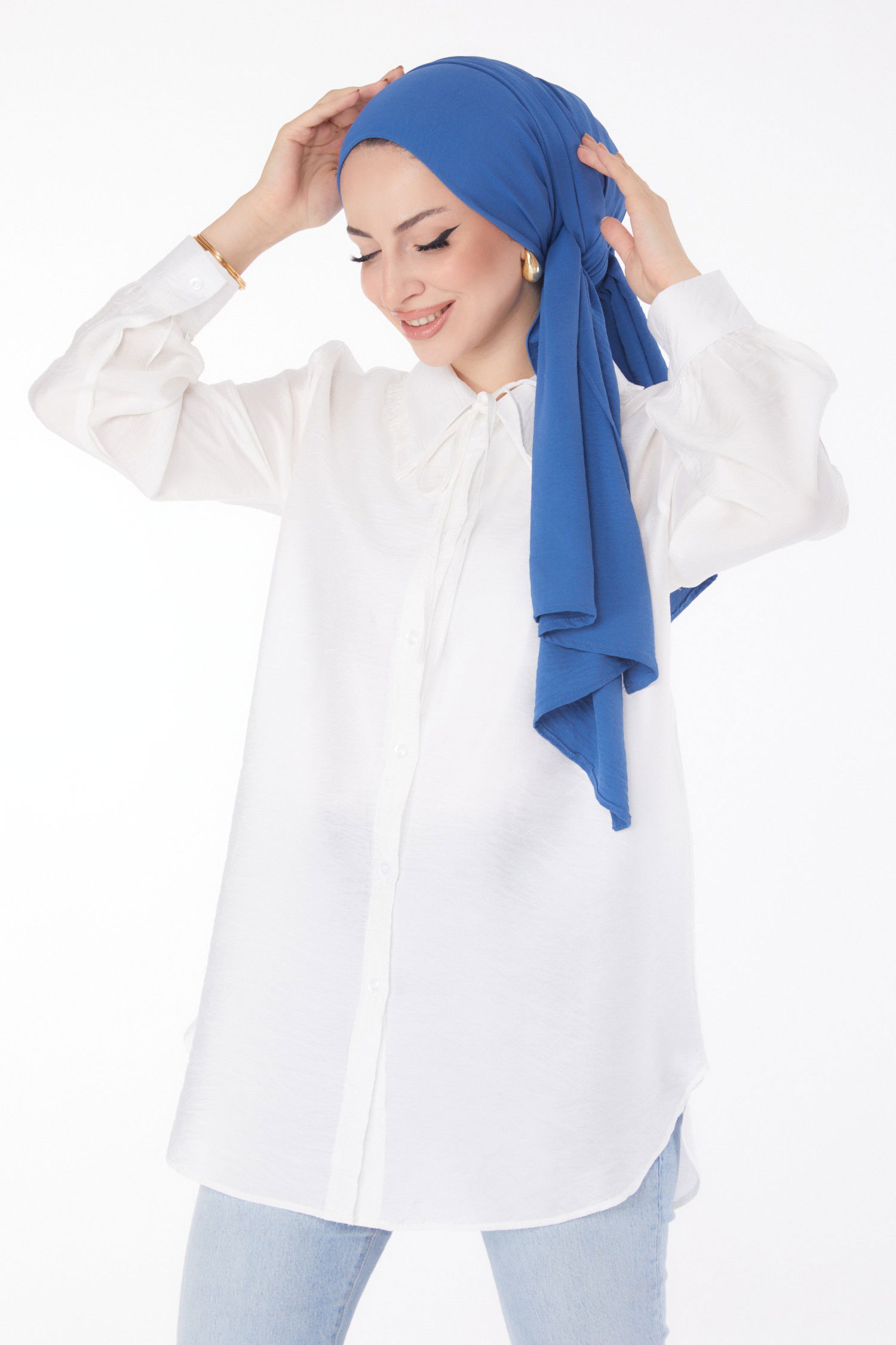 İp Detaylı Tunik Beyaz - 25835