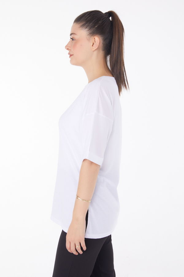 T-Shirt Beyaz - 25850 BEYAZ