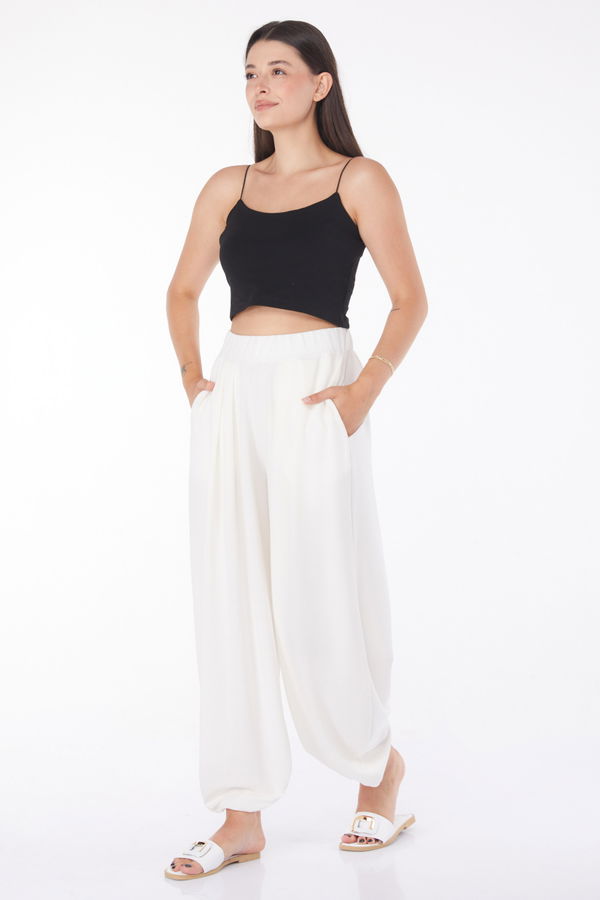 Şalvar Pantolon Beyaz - 25920 BEYAZ