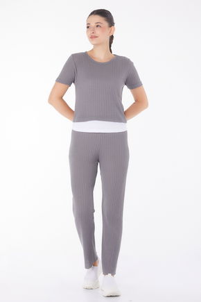 T-shirt Pantolon İkili Takım Antrasit - 25952
