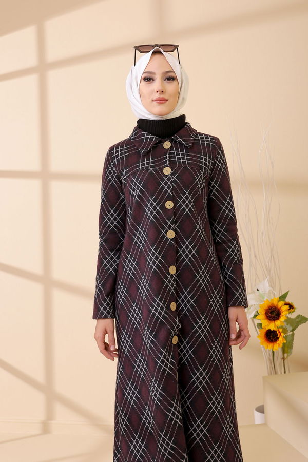 Düğmelı Kap Siyah - 3004
