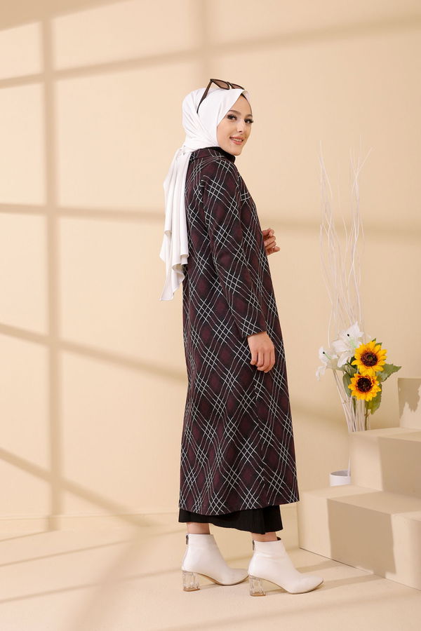 Düğmelı Kap Siyah - 3004