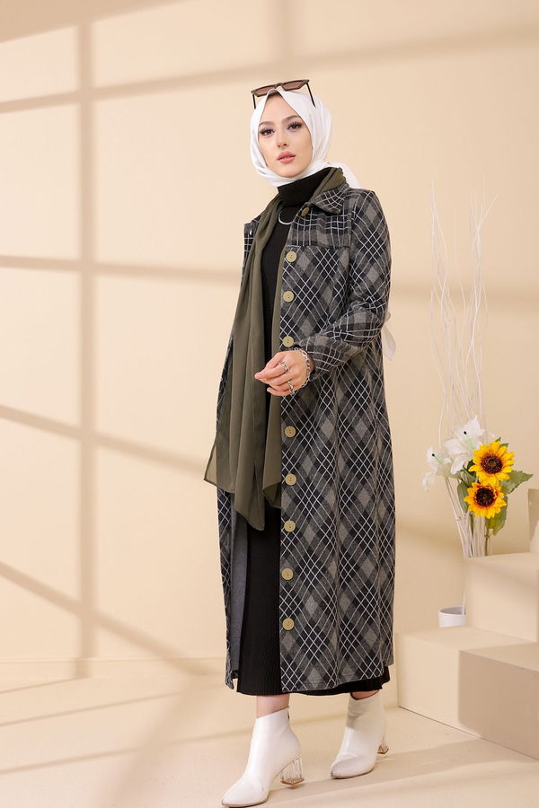 Düğmelı Kap Haki - 3004 HAKİ
