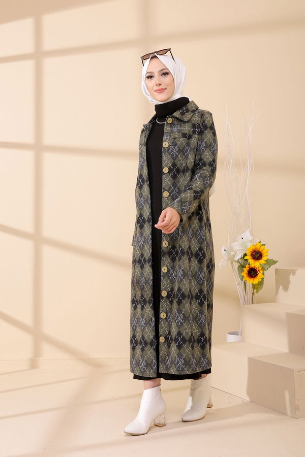Düğmelı Kap Siyah - 3004 SİYAH