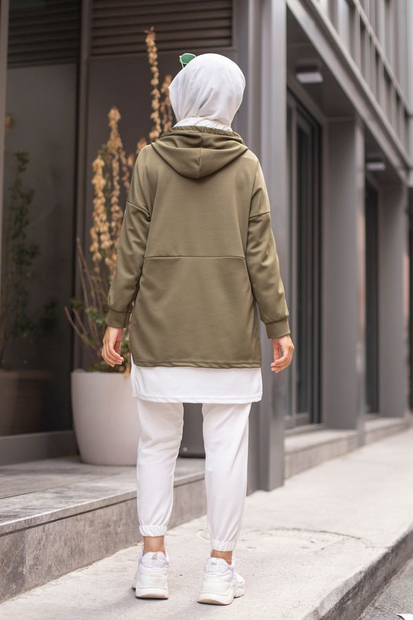 GARNILI TUNIK Haki - 3242 HAKİ