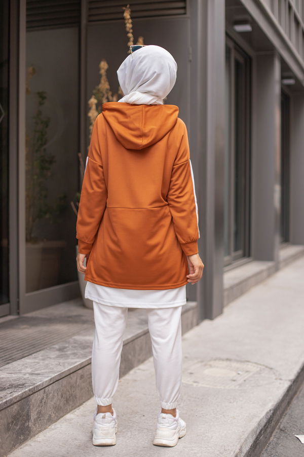 GARNILI TUNIK Kiremit - 3242 KİREMİT