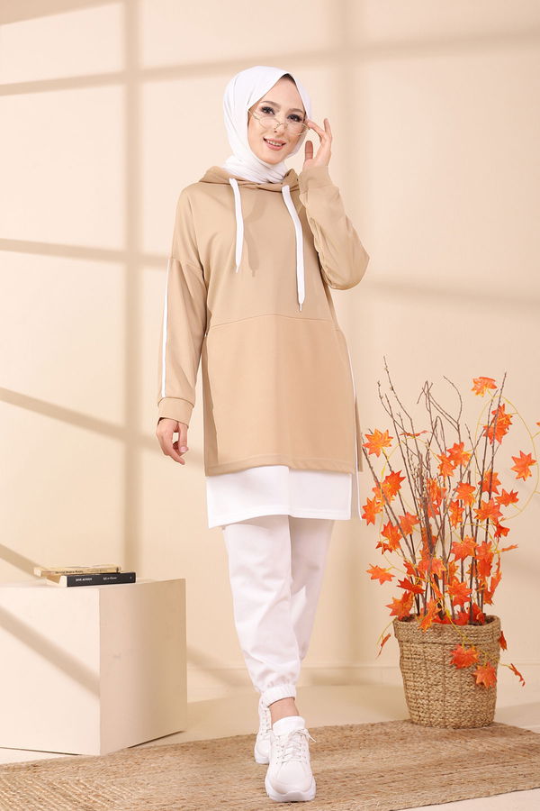 GARNILI TUNIK Bej - 3242 BEJ