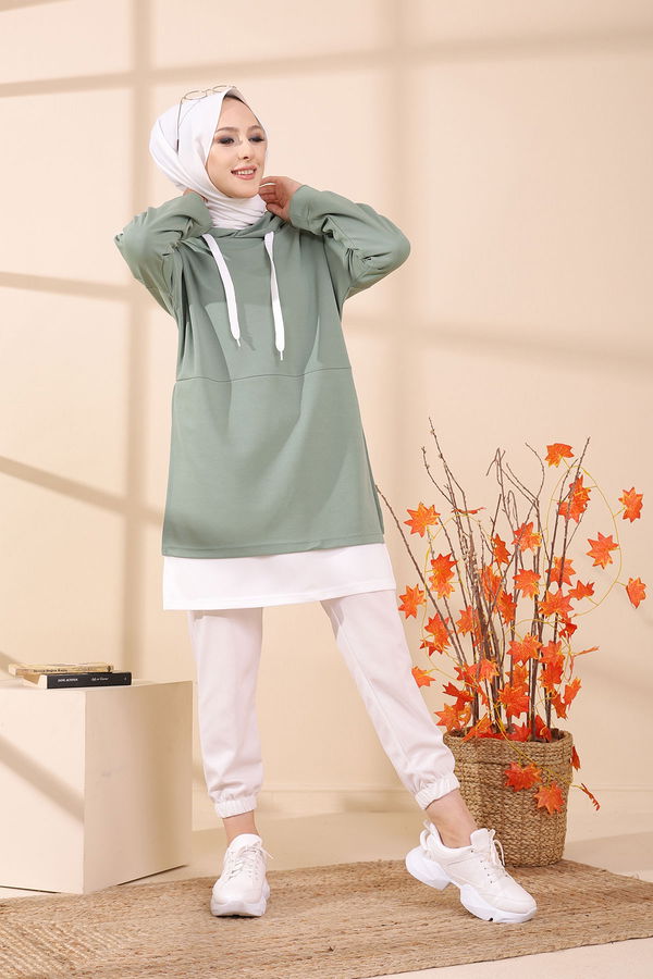 GARNILI TUNIK Yeşil - 3242 YEŞİL
