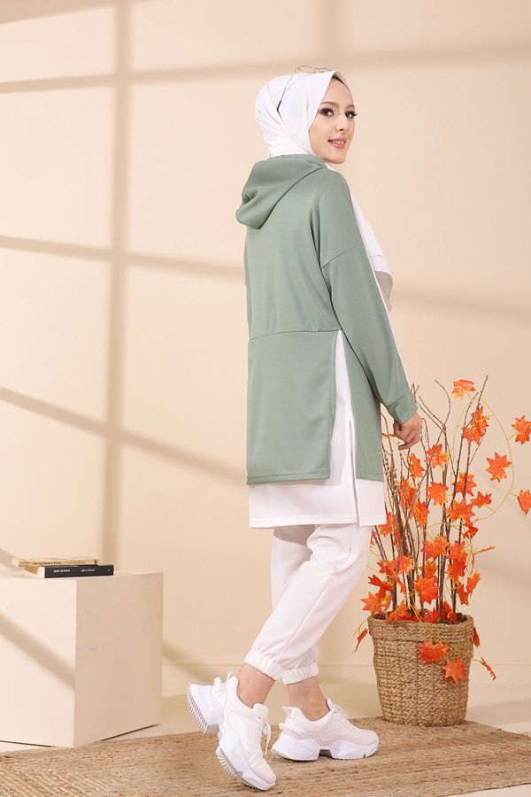 GARNILI TUNIK Yeşil - 3242 YEŞİL