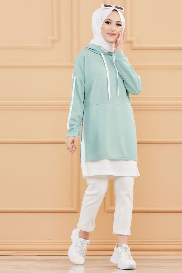 GARNILI TUNIK Yeşil - 3242 YEŞİL