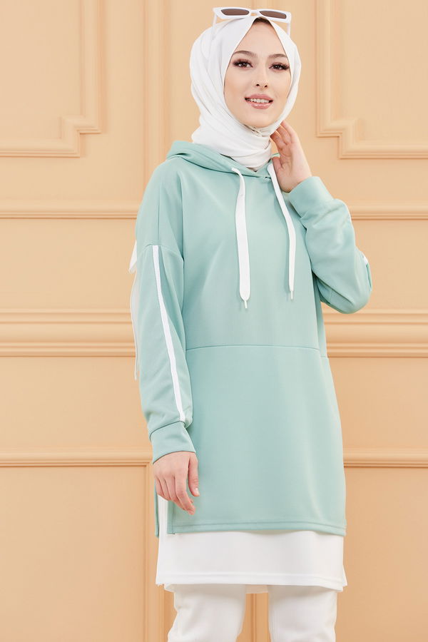 GARNILI TUNIK Yeşil - 3242 YEŞİL