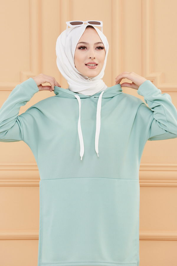 GARNILI TUNIK Yeşil - 3242 YEŞİL