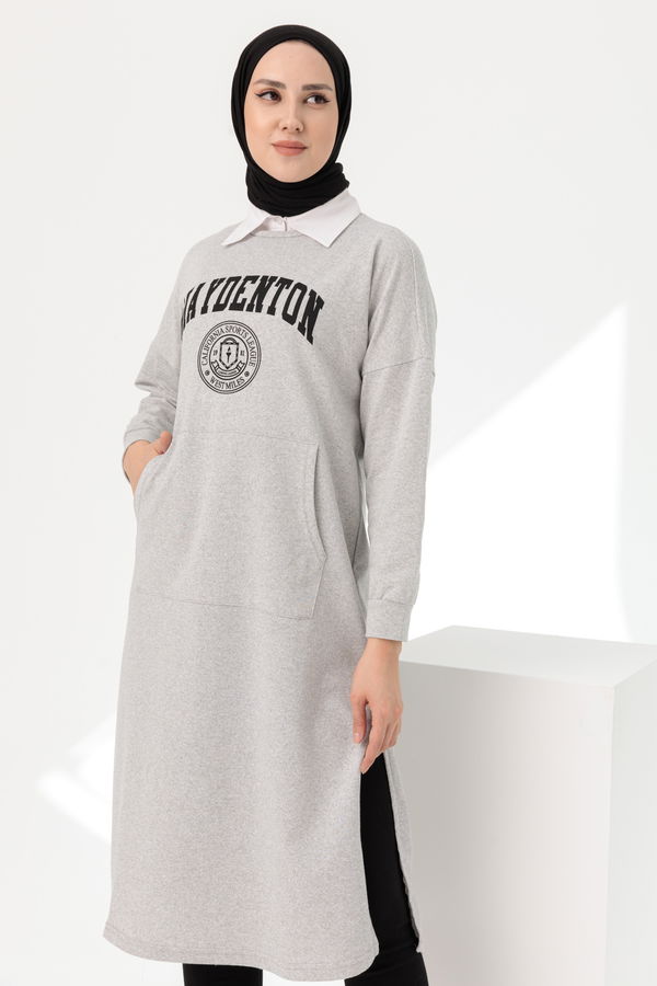 Yırtmaclı Tunık Gri - 3378 GRİ