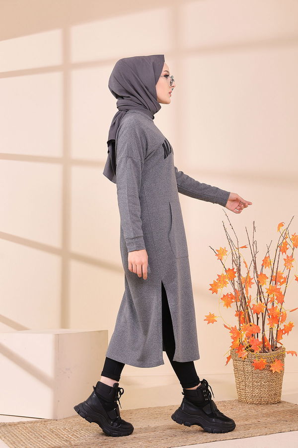 Yırtmaclı Tunık Gri - 3378