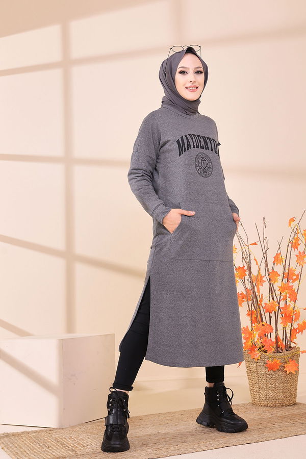 Yırtmaclı Tunık Gri - 3378