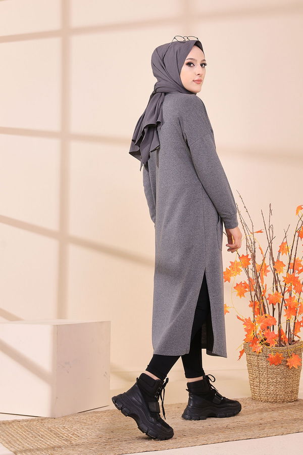 Yırtmaclı Tunık Gri - 3378