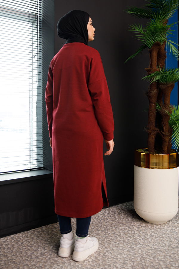 Yırtmaclı Tunık Bordo - 3378 BORDO