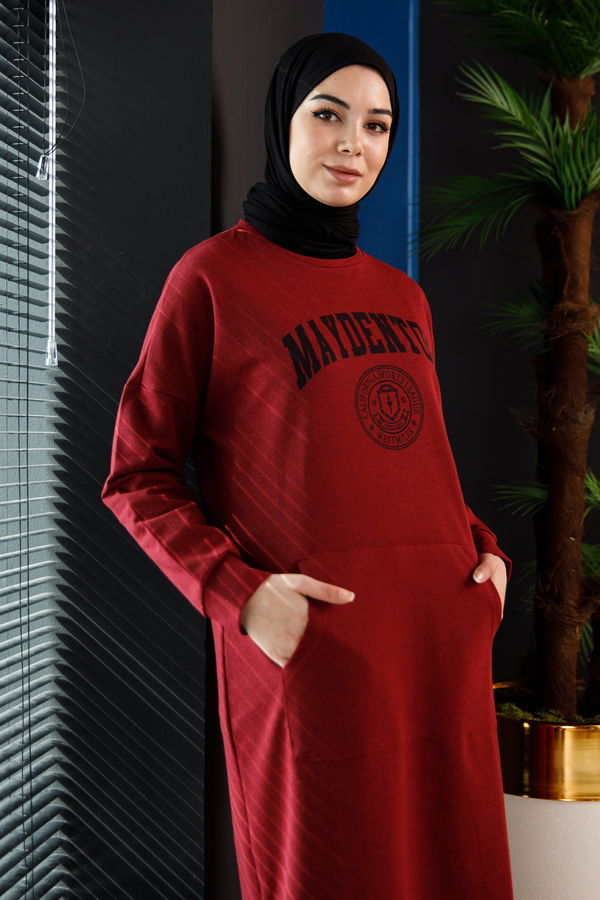 Yırtmaclı Tunık Bordo - 3378 BORDO