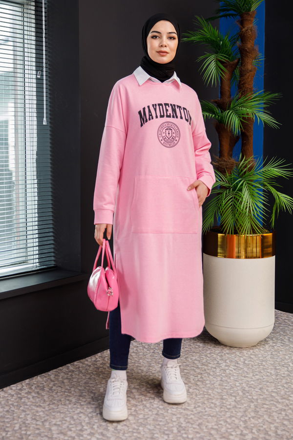 Yırtmaclı Tunık Pembe - 3378
