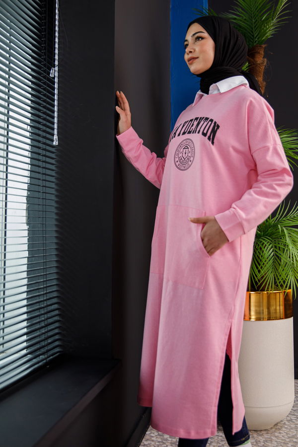 Yırtmaclı Tunık Pembe - 3378